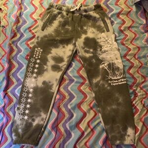 forever 21 green dye joggers